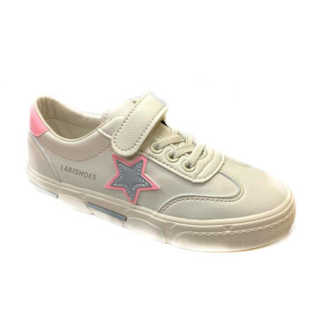 T1902 БЕЛЫЙ/РОЗОВЫЙ FEYAO (31-37) 8п